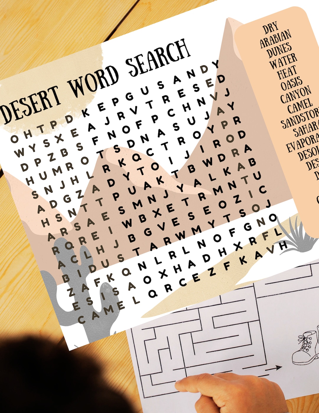 Desert Word Search Environment Word Search Word Search for - Etsy