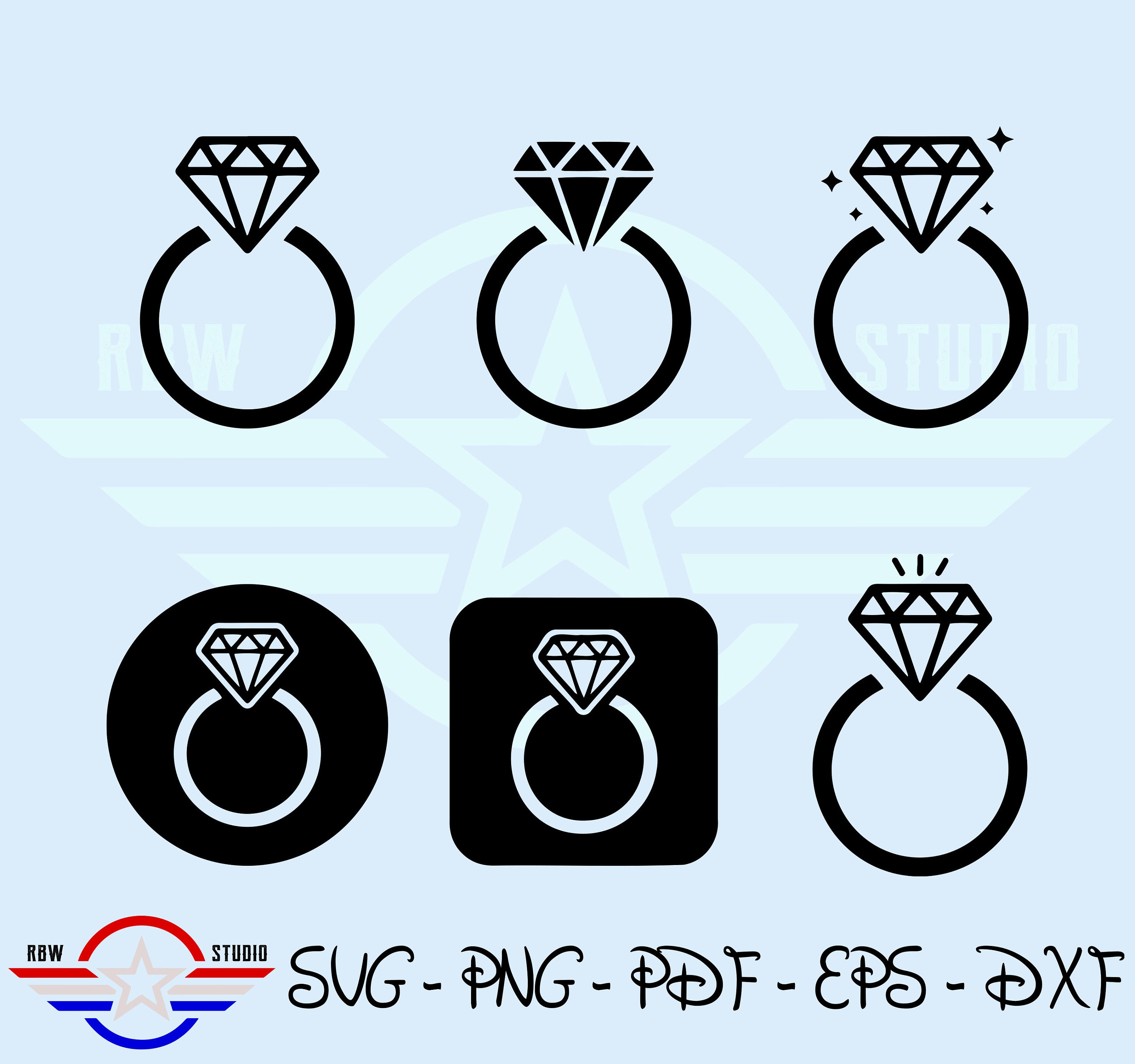 Diamond Ring Picture for Classroom / Therapy Use - Great Diamond Ring  Clipart