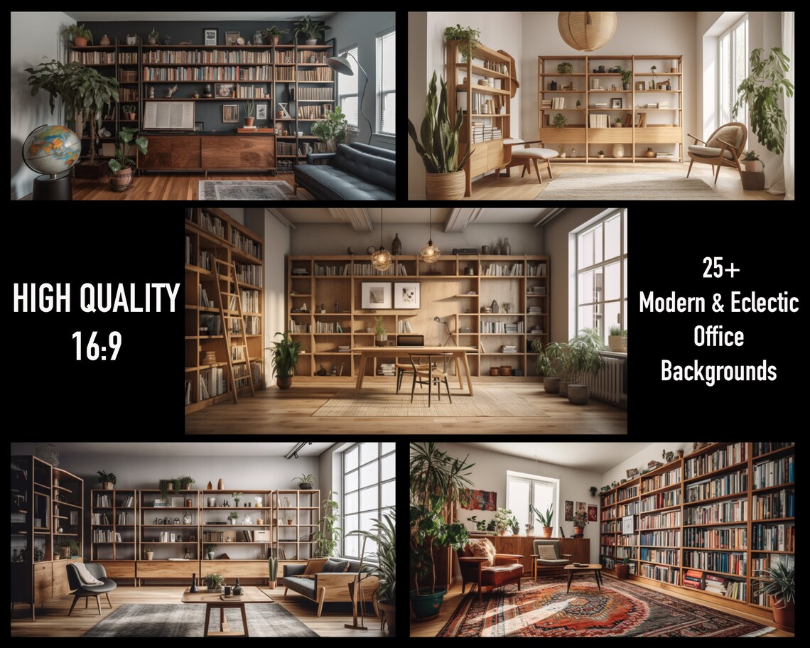 Zoom Background Virtual Bookshelf Zoom Office Background Zoom Bookshelf