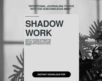 Discover Your Shadows: A Guided Workbook / Journal for Self Discovery - Instant PDF Download