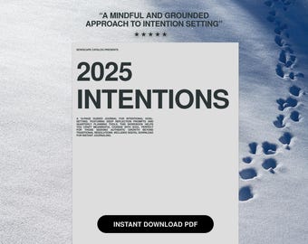 New Year Intention Setting | Goal Setting, Guided Journaling Exercises, Printable PDF