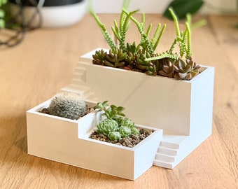 3D Printed Zen Garden Planter - Relaxing & Stylish Miniature Landscape