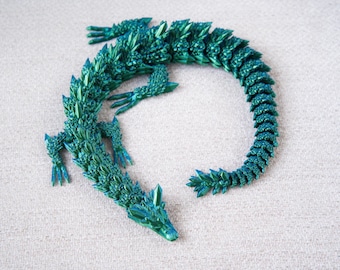 Articulated Dragon Fidget Toy – 15.5 Inch Flexible PLA Desk Pet
