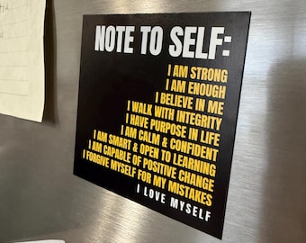 Note To Self: Daily Affirmations Magnet