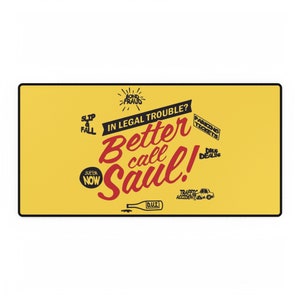 Mousepad personalizado XL Better Call Saul TV Show Tapetes de mesa