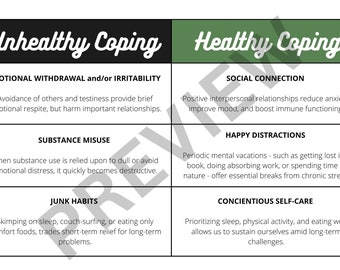 Coping Skills Printable