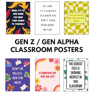 Gen Z / Gen Alpha Classroom Posters