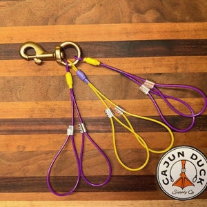 Cajun Duck Tote - custom colored cables
