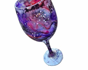 Set of 1 or 2 stemmed and none stemmed ombre resin wine glasses