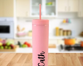 Personalised 16oz Acrylic skinny tumbler