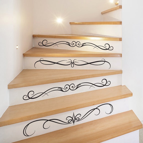 Contremarche Adhésive Blanc Mat 1m - Sticker Décoratif Escalier - Relooking Facile Sans Travaux - 9