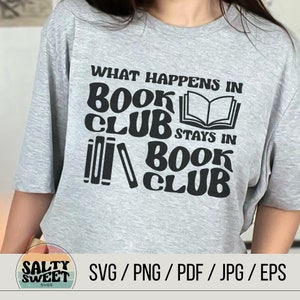 Book Club Secrets SVG – Funny Reading Design (digital Download) - Etsy