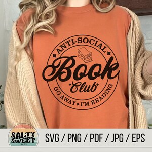 SVG Clube do Livro Antissocial: Design Divertido para Introvertidos (Download Digital) imagem 2