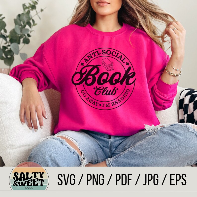 SVG Clube do Livro Antissocial: Design Divertido para Introvertidos (Download Digital) imagem 5