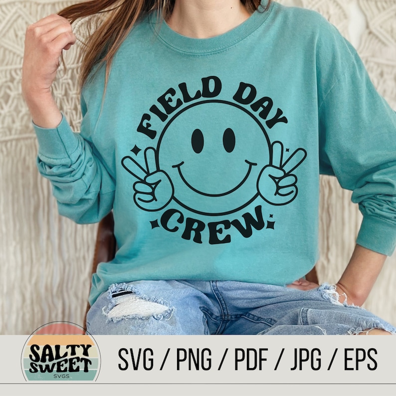 Field Day Crew SVG - Digital Download, Cheerful Team Design ...