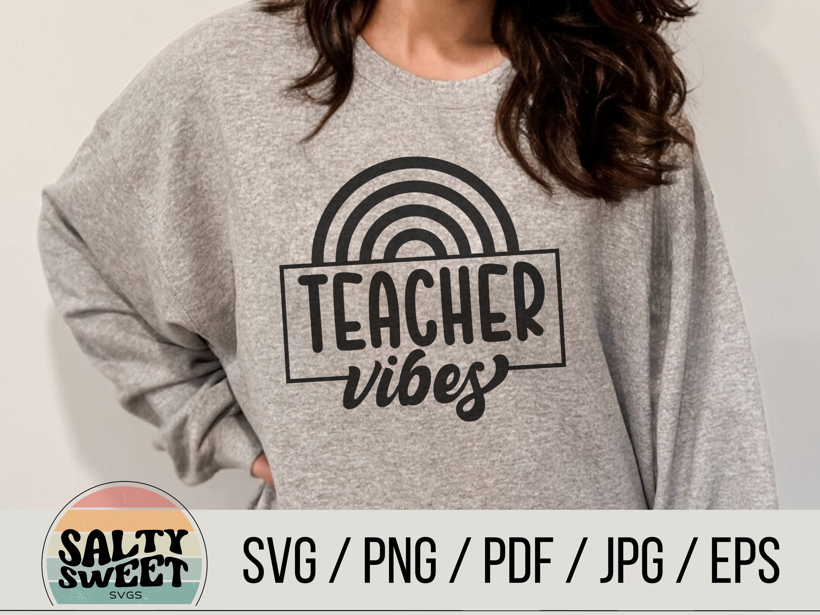Teacher Vibes SVG Teacher Shirt Svg Educator Svg Teacher - Etsy