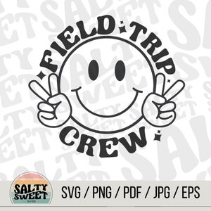Field Trip Crew SVG | School Excursion Cut File | Educational Silhouette | Trip Clipart | Instant Download
