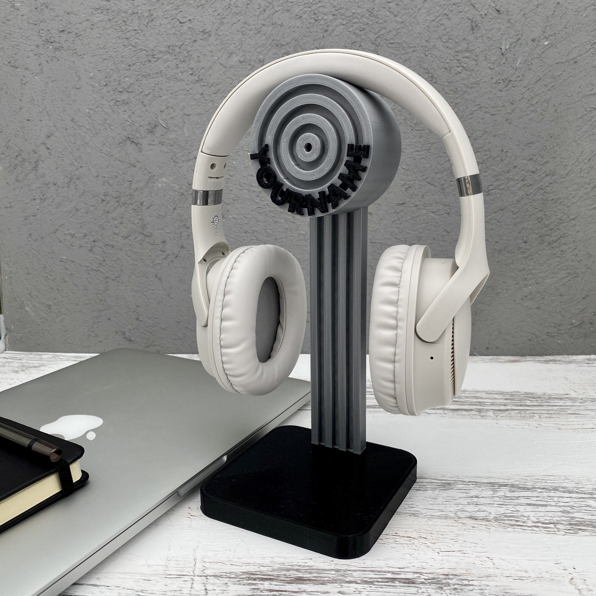 Personalized Minimalist Headphone Stand, Office Headset Stand, Gamer