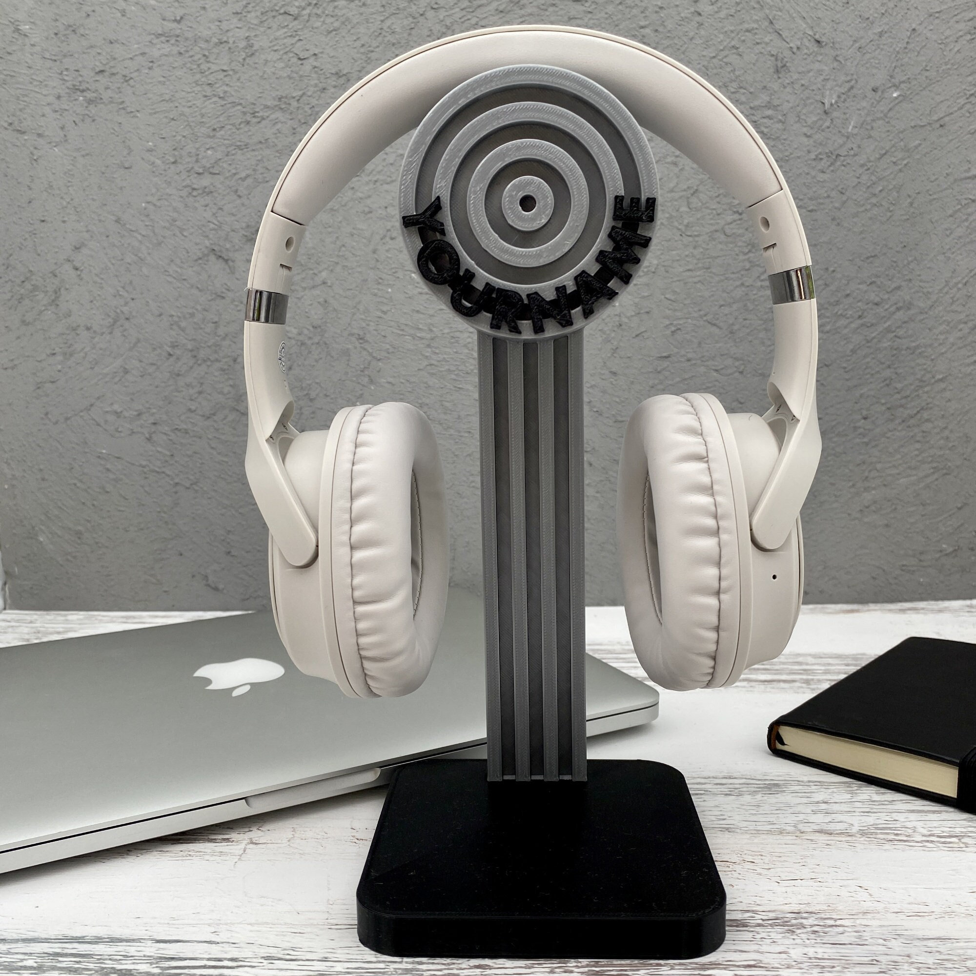 Personalized Minimalist Headphone Stand, Office Headset Stand, Gamer
