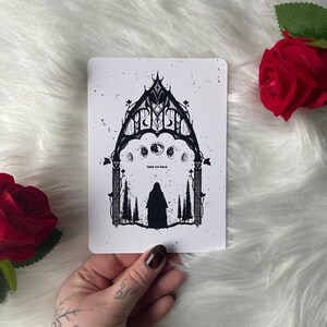 Cartolina Archway Design Magico Dark Alternativa Goth Fantasy Tattoo Art Gift Card kalihaart