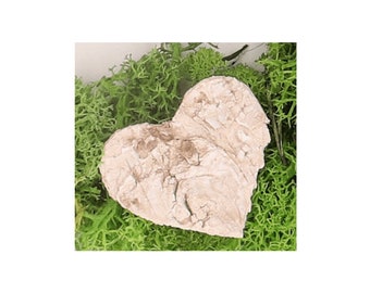 Birch hearts Hearts made from birch bark - 60 pieces | Table decoration wedding Birch decorative hearts Scattered hearts Scattered heart made of wood