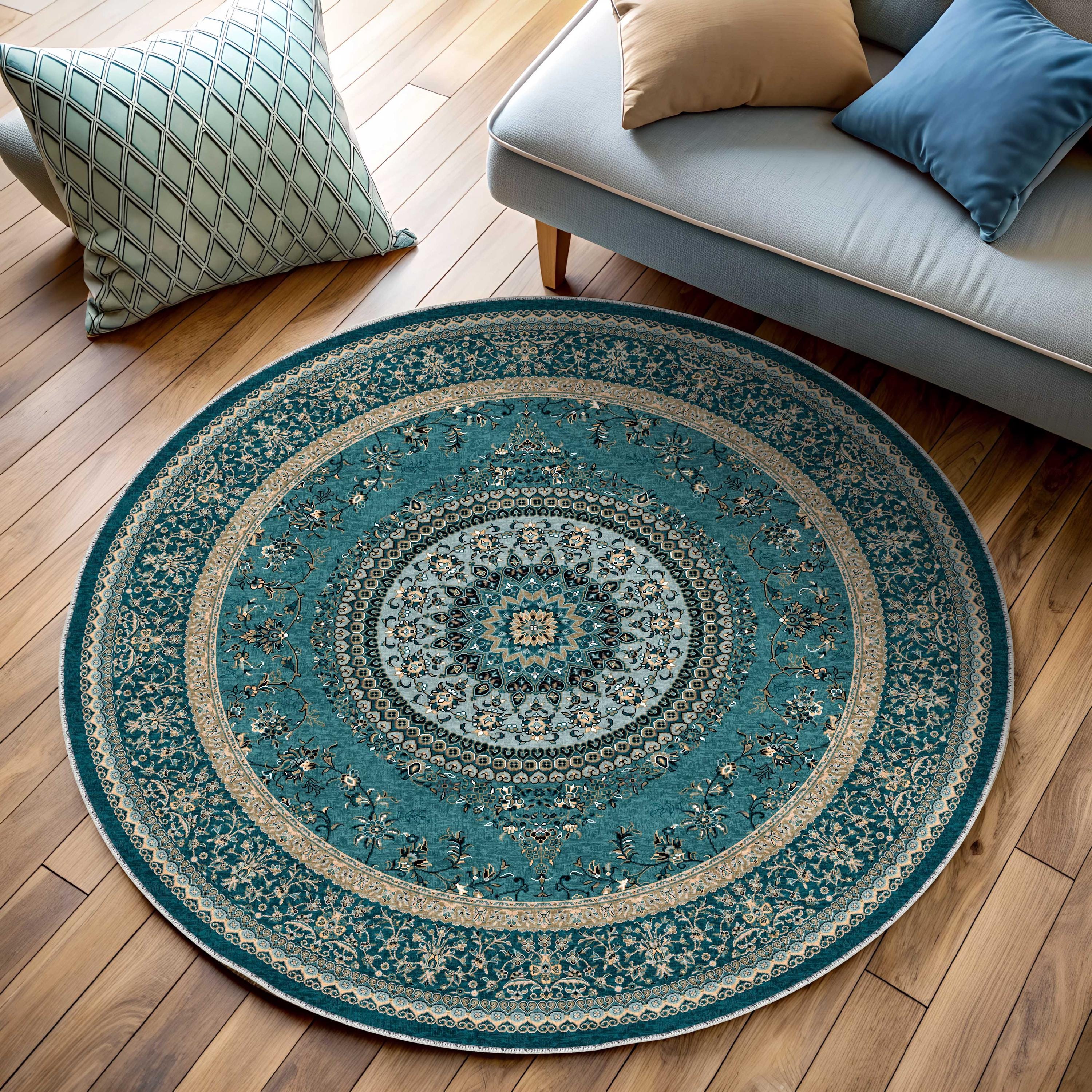 acohug＊ Oushak rug メダリオン　トルコラグ　86×58 Oushak Rug