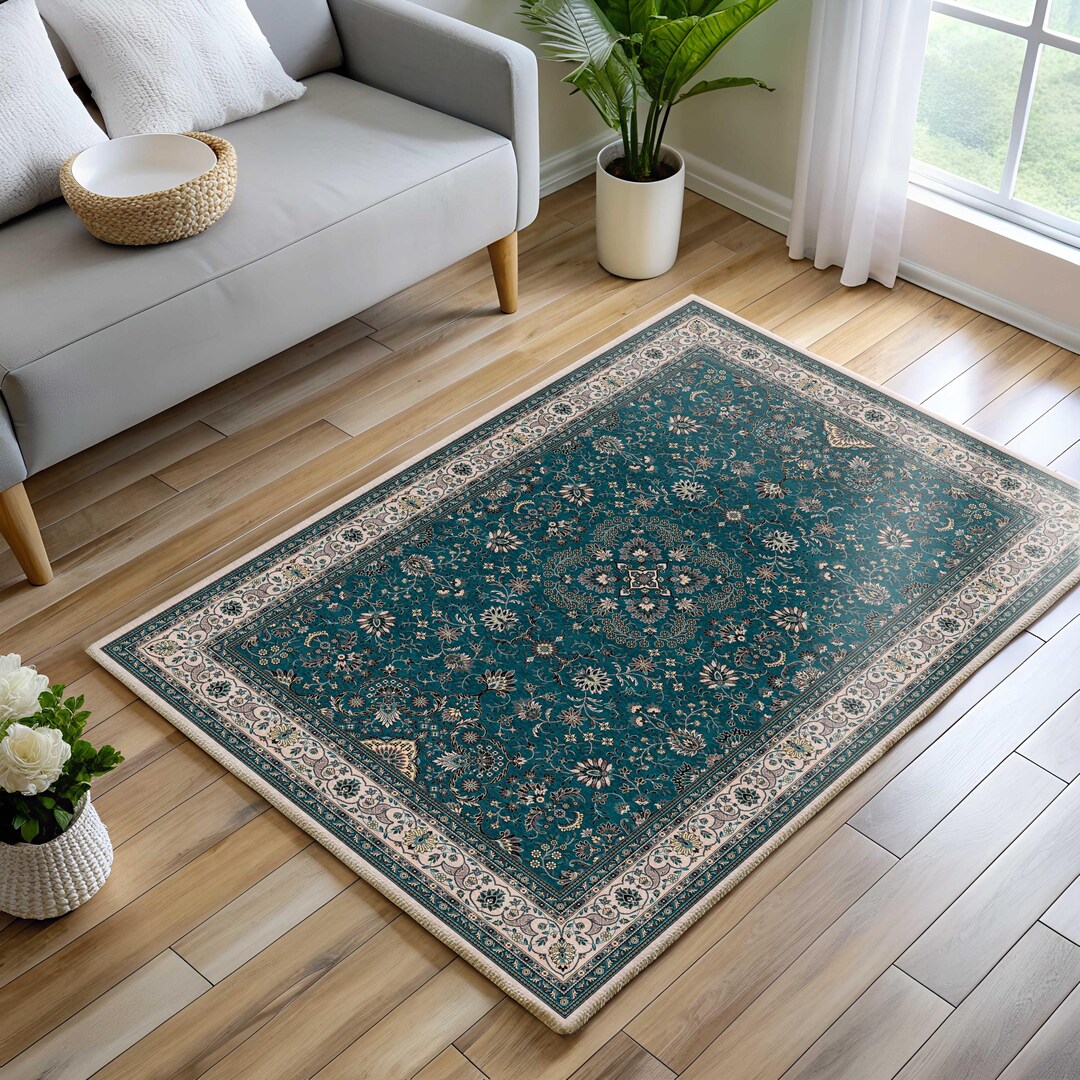 83.5×40 \"Green sea” ViNTAGE TURKiSH RUG 83.5×40 