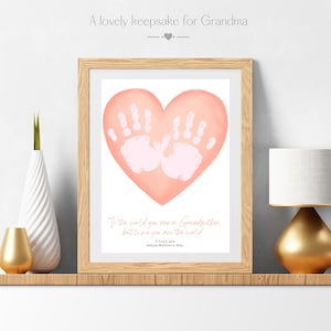 Heartfelt Nana Handprint Mothers Day Present - Custom Keepsake, Loving family  gift, creative heartfelt present, family art project, Sibling
