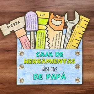 Manualidad bíblica para el Día del Padre, actividad para colorear imprimible para la escuela dominical, regalo de Navidad para niños de la iglesia.