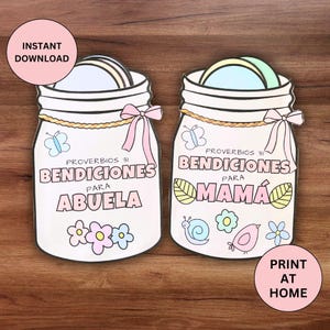 Lavoretto biblico per la festa della mamma in spagnolo, Proverbio 31, attività da colorare per la scuola domenicale, stampabile, regalo ricordo per la nonna