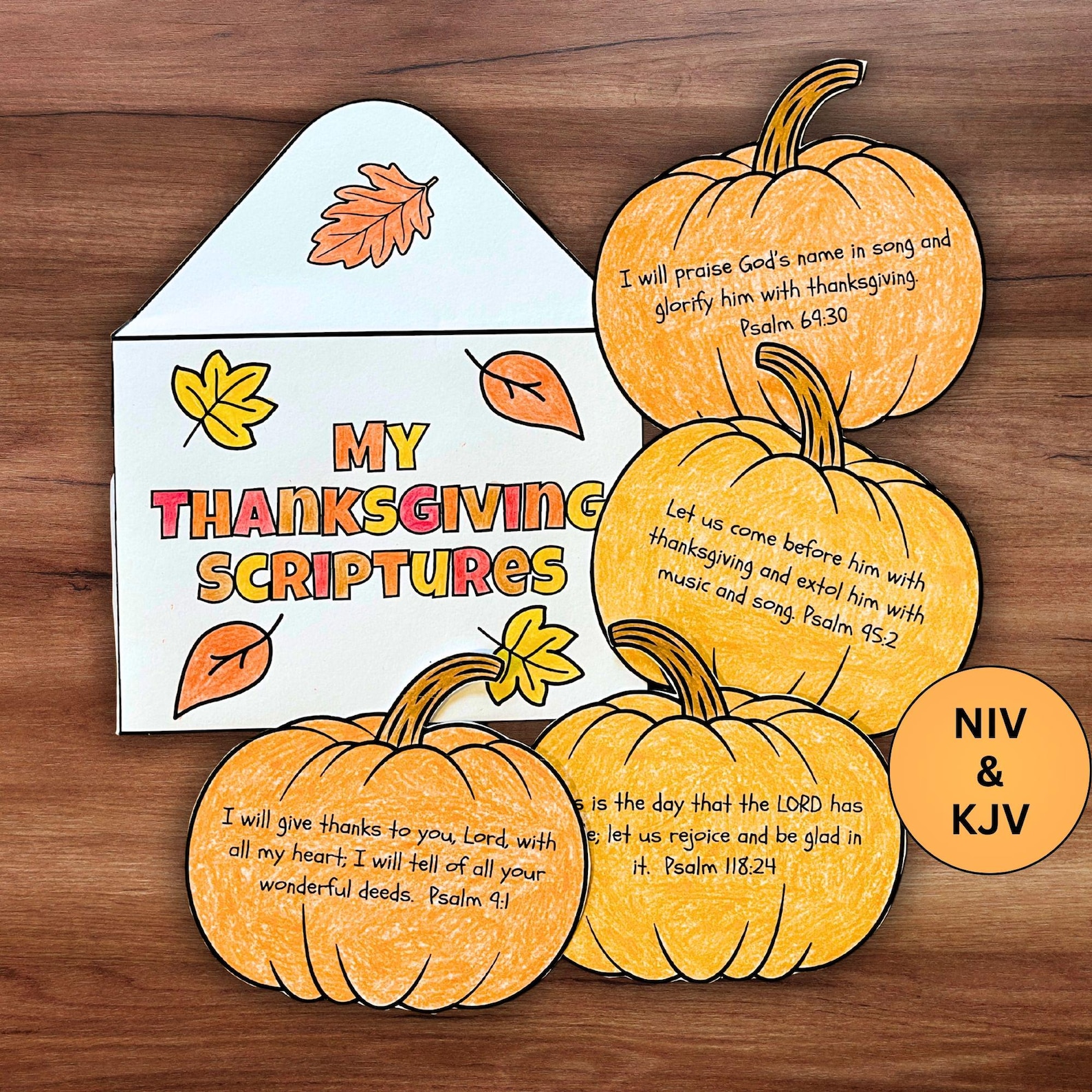 Fall Thanksgiving Bible Verse Craft, Sunday School Christian Home ...