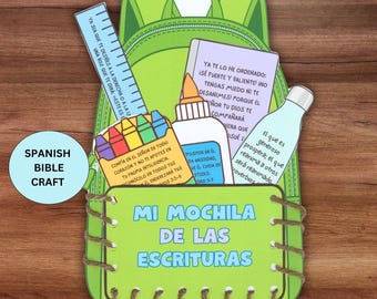 Spanish Bible Lesson Craft Printable, Actividad de manualidades para la escuela dominical, Childrens Ministry Christian School Sunday School
