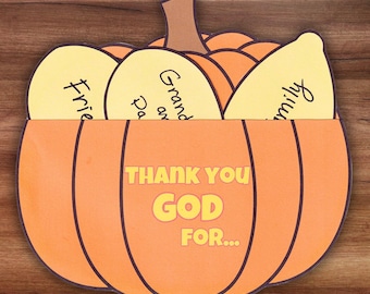 Thanksgiving Pompoen Knutselen, zondagsschool Bedankt Activiteit Christelijk Herfst Dankbaarheid Dankbaarheid Preschool Homeschool Coloring Afdrukbaar