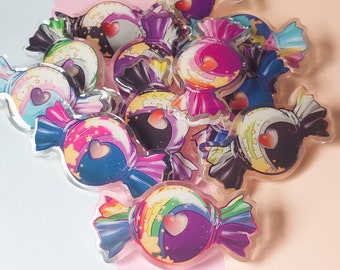 Pin's en acrylique Bonbon Fierté