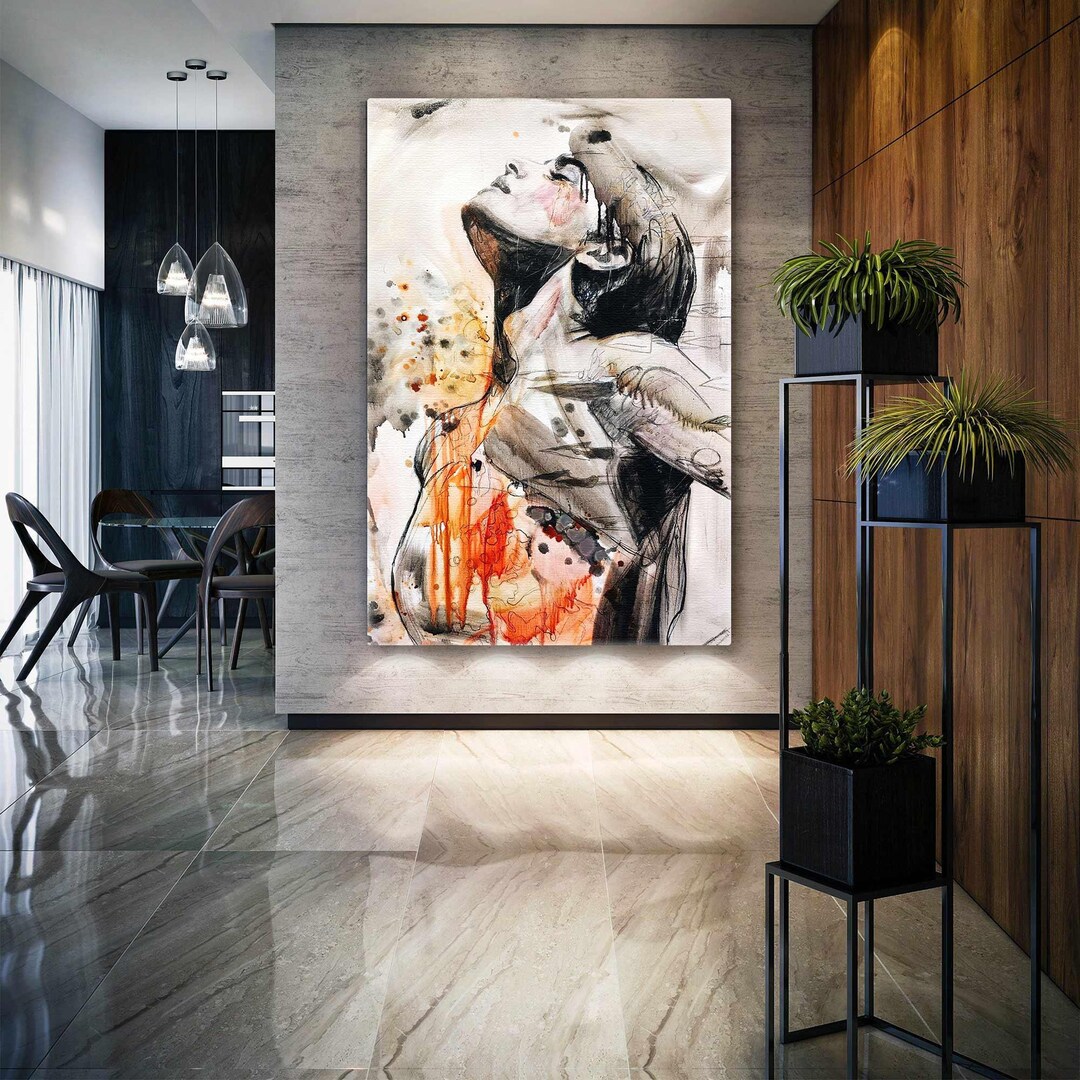 Vsages de femmes, tole d'art murale, Pop Art, mage moderne, salon