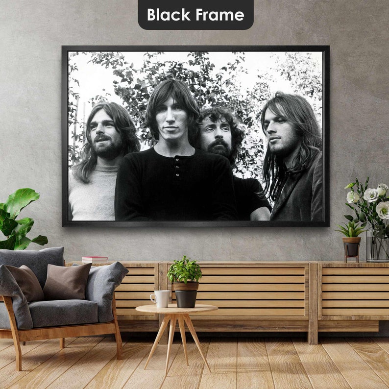 Pink Floyd Wall Art, Rock Music Canvas Art, Nostalgia Wall Decor, Roll Up Canvas, Stretched