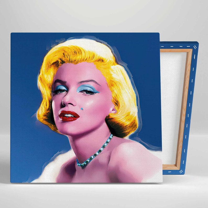 Marilyn Monroe Canvas Art, Pop Art Wall Decor, Roll up Canvas