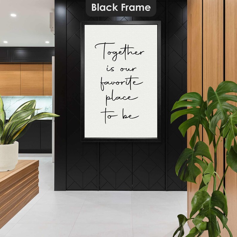 Typographic Wall Art, House Warming Gift, Modern Wall Art Decor, Roll