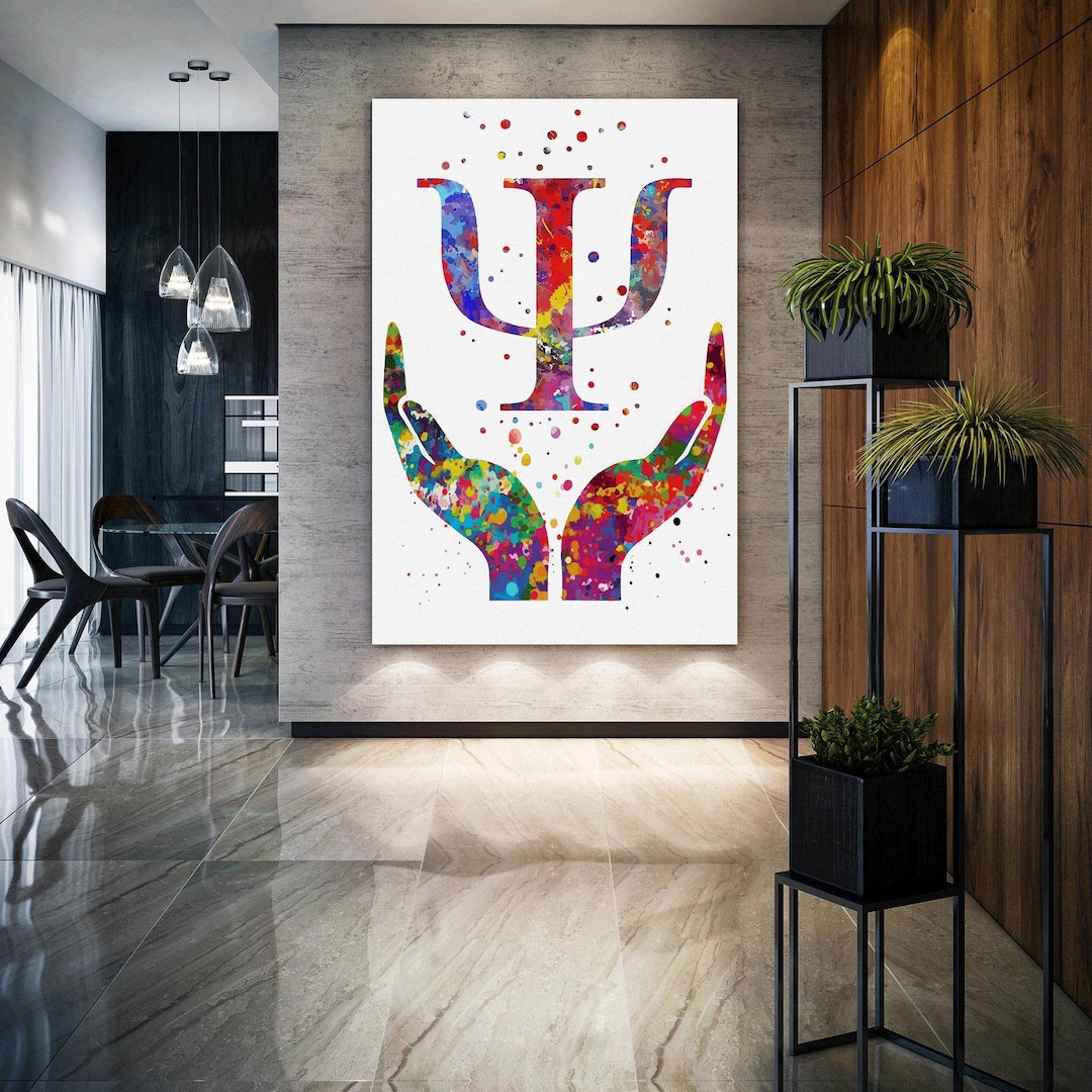 Uvres d'art pour bureau de psychologue, Art sur toile psychologie