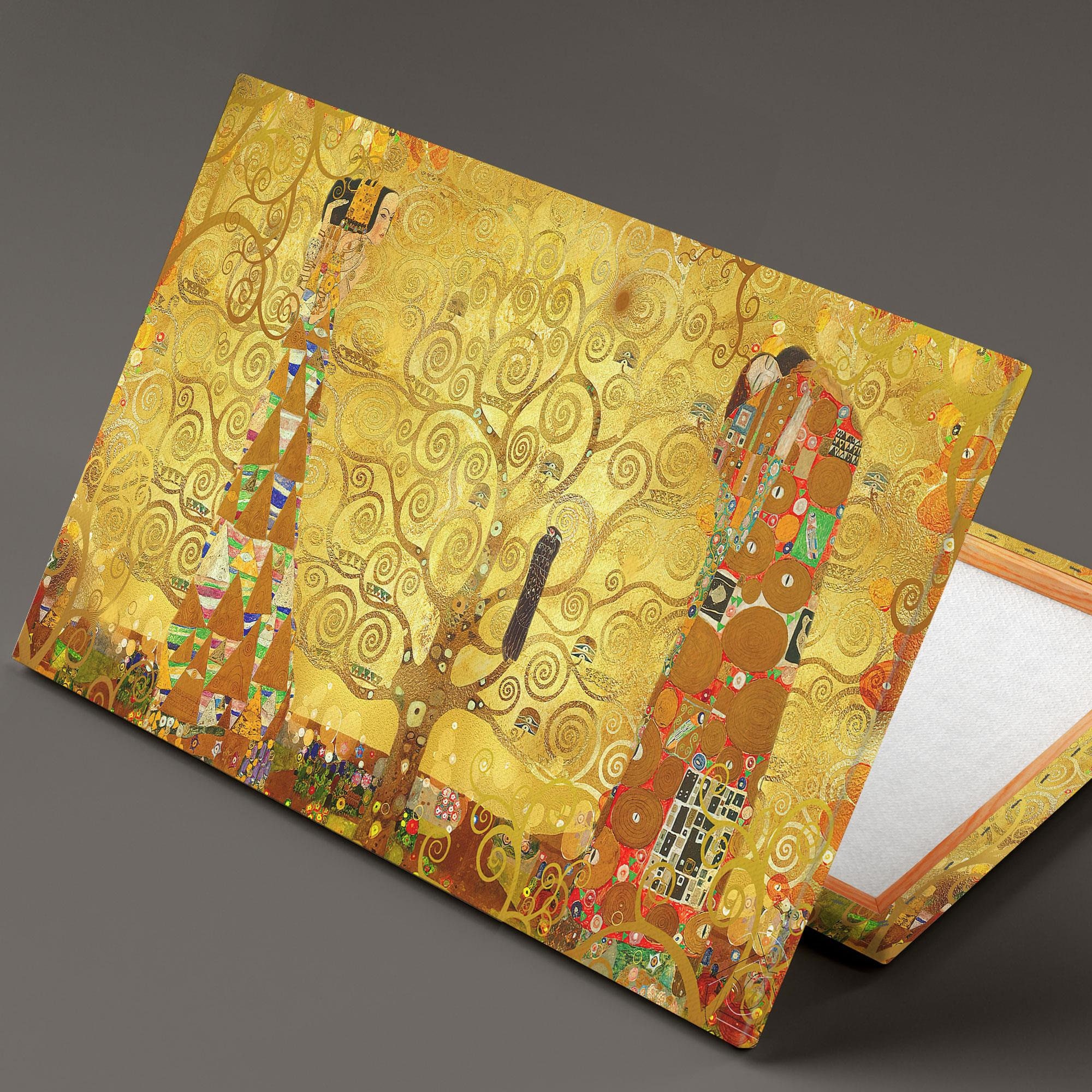 Painter Gustav Klimt the Tree of Life Roll up Canvas, Stretched Canvas