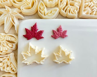 Maple leaf Cutter,Polymer Clay Cutter,Embossing Cutter,Detailed Clay Cutter,Unique Clay Cutter, Earring Making Tool,Autumn cutter