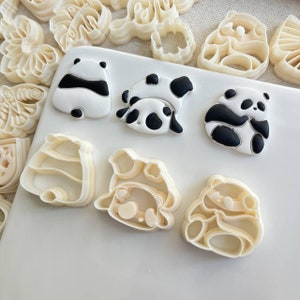 Panda Polymer Clay Cutter, niedliche Tier Cutter, Prägeschneider, detaillierte Clay Cutter, einzigartige Clay Cutter, Ohrring Herstellung Werkzeug