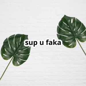 Sup U Faka - Sticker