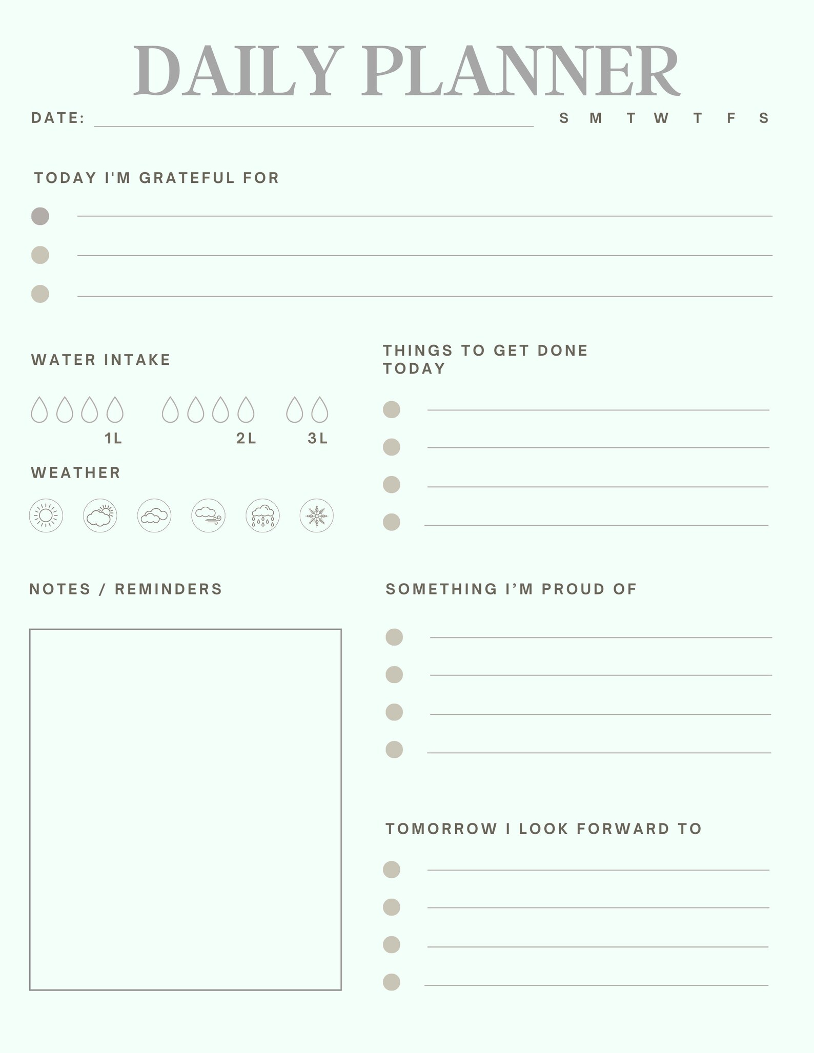 Printable Daily Organizer: Instant Download for Maximum Productivity - Etsy