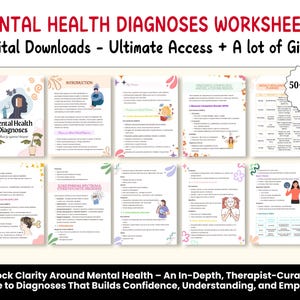 Mental Health Diagnoses, DSM-5/DSM-5TR, dsm-5-TR Study Guide, Cheatsheet, Assessment Treatment and Diagnosis, lcsw lmsw Study Guide