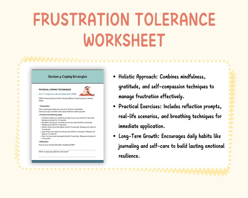 Picture of Frustration Tolerance Workbook for Kids: Emotional Regulation (digital ...