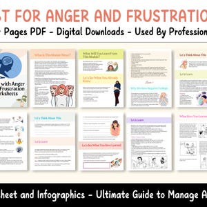 Anger Management Worksheet: Emotional Regulation CBT (Digital Download)