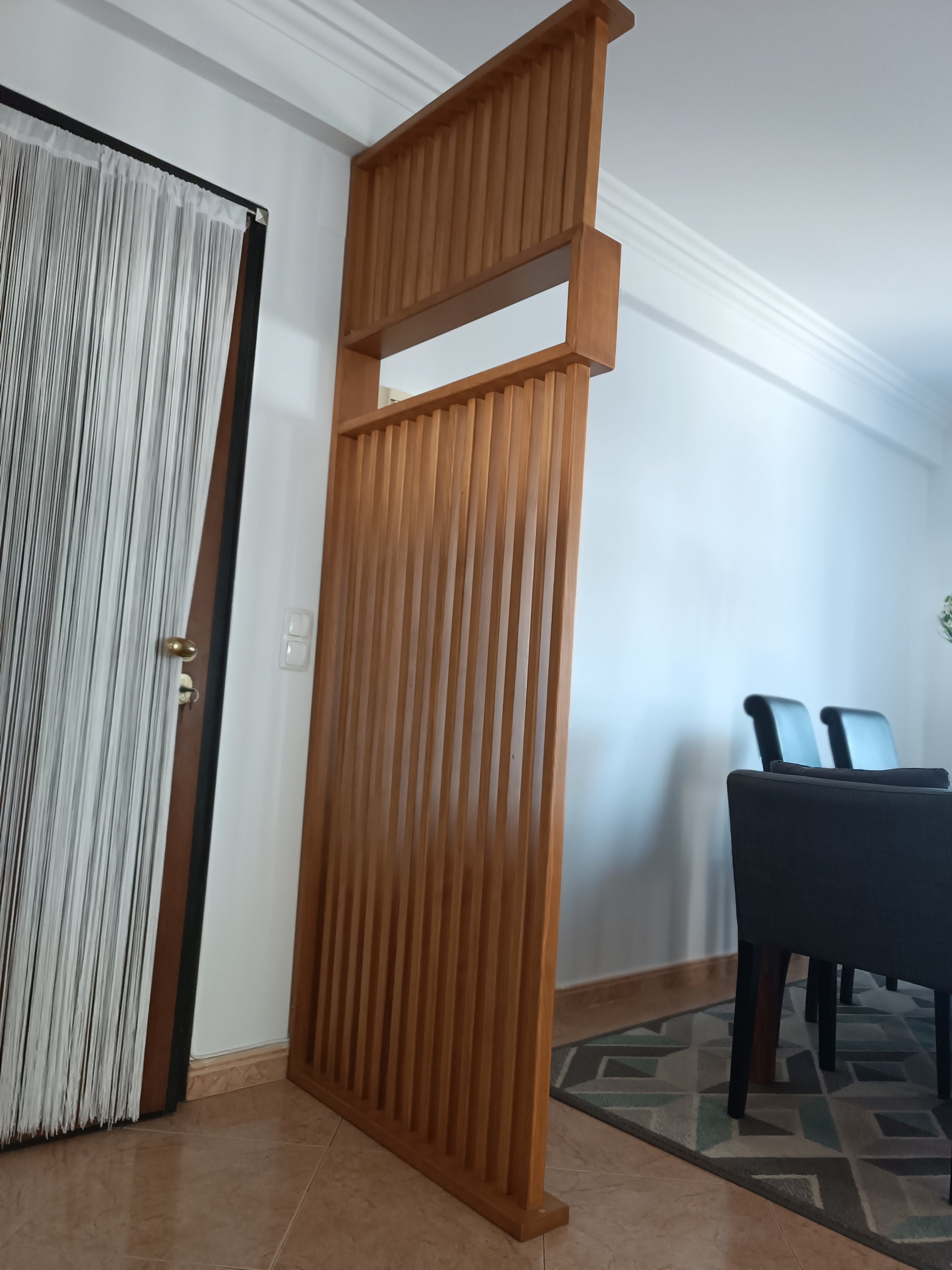 Divider in Slatted Wood. Room Divider Etsy