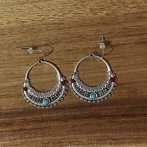 Boho Earrings, Dangle Earrings, Boho Dangle Earrings, Big Dangle Earrings, Hippie Earrings