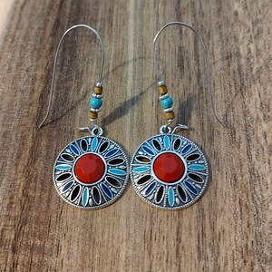 Boho Earrings, Dangle Earrings, Boho Dangle Earrings, Big Dangle Earrings, Hippie Earrings